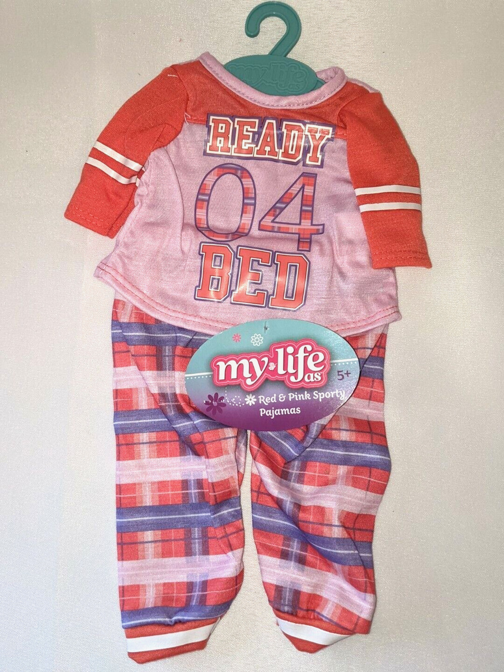 My Life AS Red & Pink Sporty Pajamas My Life Doll Outfit